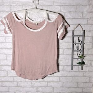 Express cold shoulder top size Small